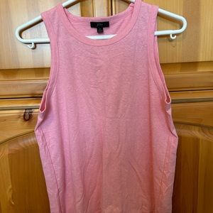 JCrew pink, tie back tank.  NWT